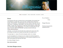 Tablet Screenshot of ellingtonia.com